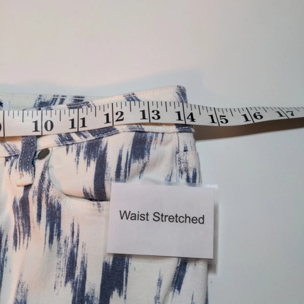 Paige Verdugo Ultra Skinny Jeans Women Sz 26 White Blue Stretch Coastal Cowgirl - Picture 9 of 13